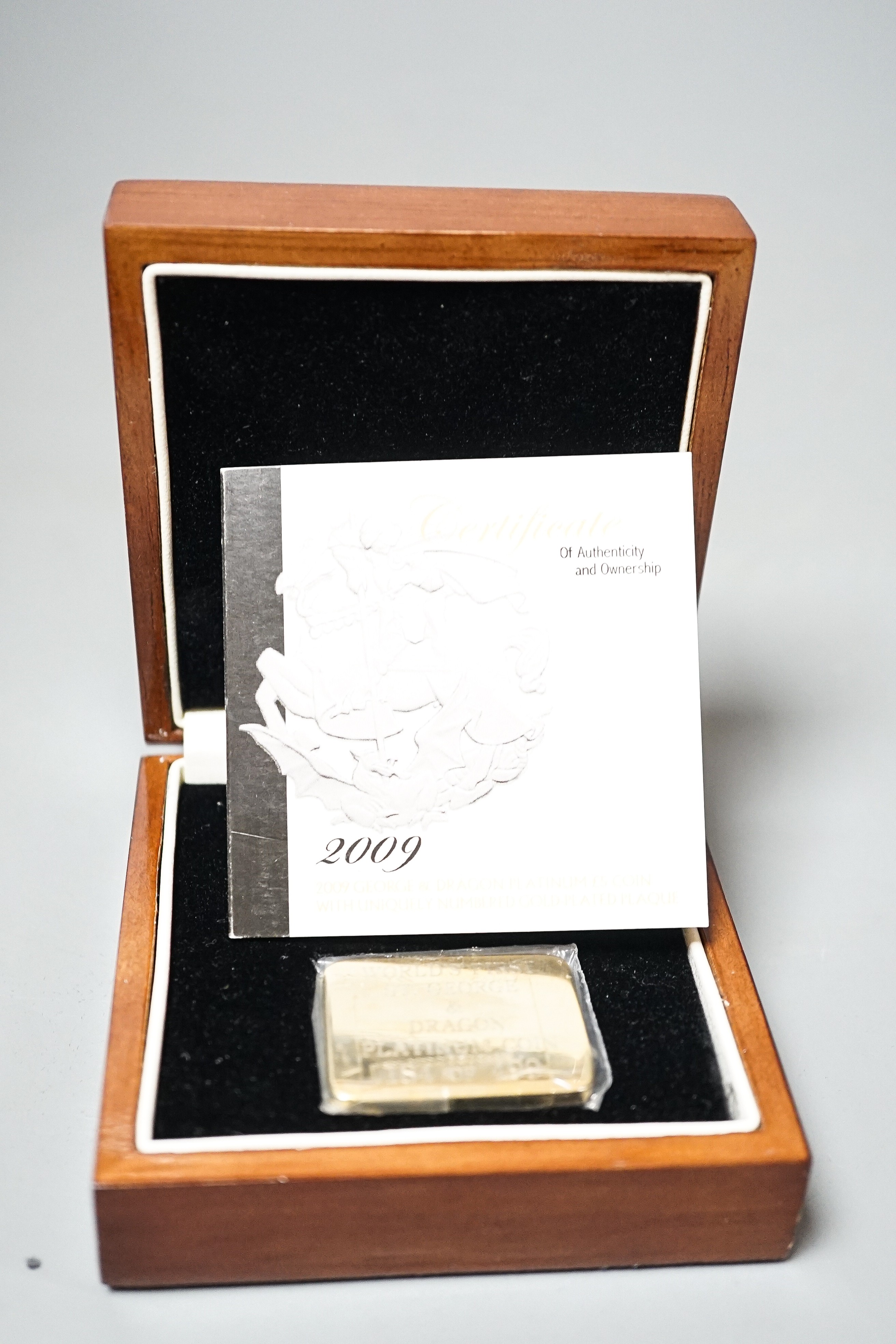 A London mint Tristan da Cunha platinum £5